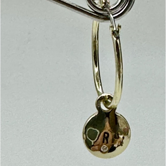 Rachel Roy Gold Plated Hoop Charm with Blue Crystal - Picture 6 of 13